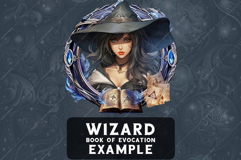 Wizard School of Evocation Token Frame for Roll20 Token Border Dnd ...