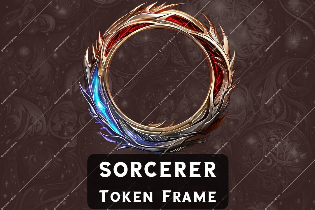 Sorcerer Token Frame for Roll20 Token Border for Dnd Tabletop - Etsy