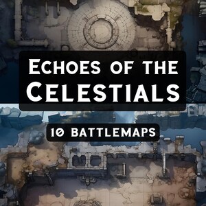 Mapa de batalla de rol: Echoes of Celestials Mapas de batalla de DnD para Roll20 Mapa de batalla Recursos de Fantasy Grounds Mapas alpinos de Foundry Dungeons and Dragons