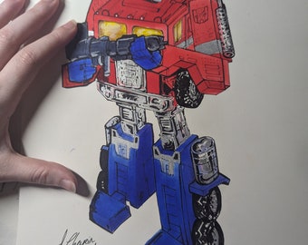 Dessin Optimus prime Missing link