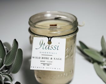 Aromatherapy Candles | Organic Beeswax and Pure Essential Oils | Non-Toxic | Long-Lasting | Wooden Wick | Eco-Friendly and Relaxing Scents
