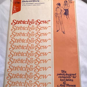 Vintage 1974 Uncut Stretch & Sew Pattern No 1700 - Men’s Slacks and Shorts