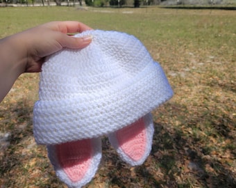 Handgemachte Bunny Beanie | Hasenohren