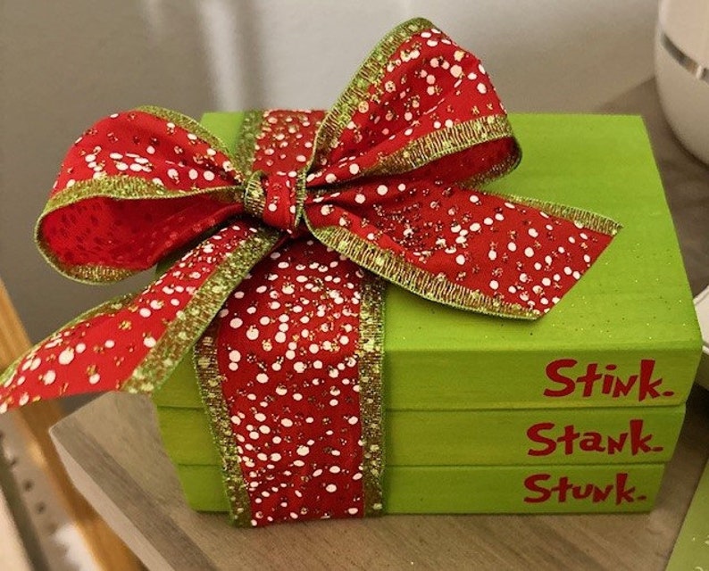 Stack Stank Tier Tray Bookstack - the Grinch, Stink, Stank, Stunk - Etsy