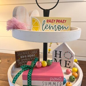 Sweet Summer Time Tier Tray Set