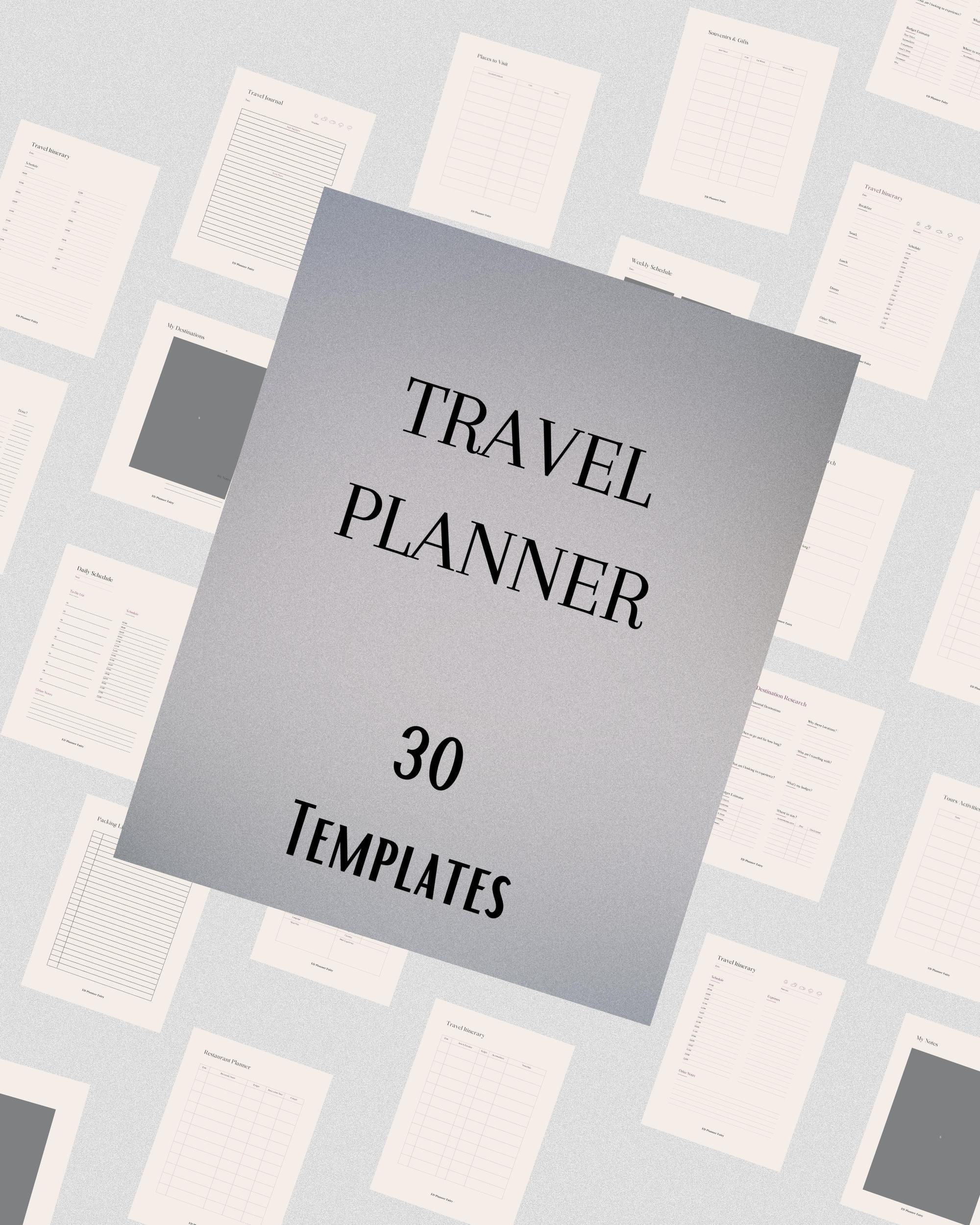 Travel Planner Travel Planner Goodnotes Travel Planner Etsy