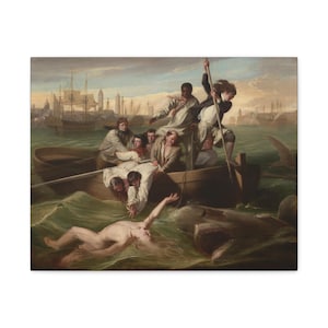 Watson and the Shark - John Singleton Copley - Fine Art Print - Wall Art - Vintage Art - Museum Art - Art Lover Gift