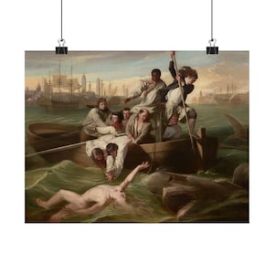 Watson and the Shark - John Singleton Copley - Fine Art Print - Wall Art - Vintage Art - Museum Art - Art Lover Gift