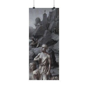 Saint Jerome Penitent [right panel] - Catholic Wall Art - Jan Gossaert - Religious Print - Sacred Art - Christian Gift - Devo - Poster Print
