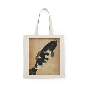 Japanese Ukiyo-e boss fish Natural Tote Bag