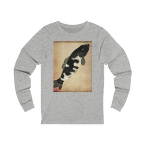 Japanese Ukiyo-e boss fish Unisex Jersey Long Sleeve Tee