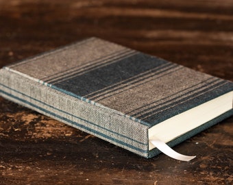 Handmade sketchbook with fabric lining made on a 100% cotton pedal loom | Oaxacan Notebook | Note book |