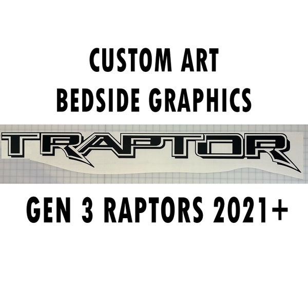 Custom ART Bedside Decals - Gen 3 Raptor 2021+