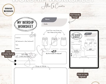 Worship Worksheet, Sermon Notes, Kids Sermon Notes, Kids Bible Study Notes, Church Activity, Bible Worksheets, Children's Church