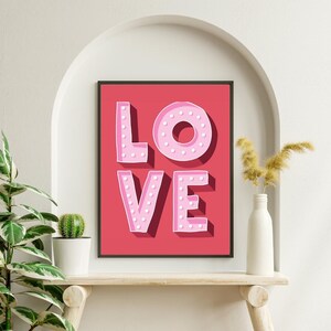 Valentine&#39;s Day Digital Poster - Romantic Wall Art, Printable Love Artwork, Heartfelt Decor for Couples, Valentine-Inspired Design