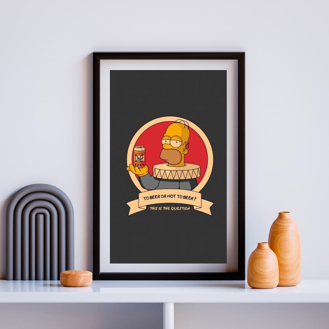 Simpsons Hang in There Poster - Etsy