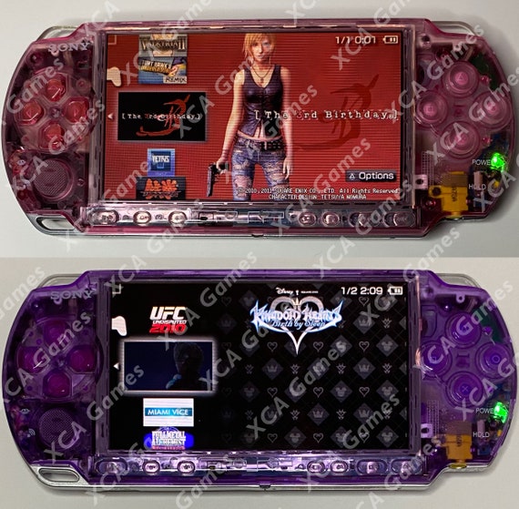 PSP 3000 64GB Bundle Hülle, durchsichtige Hülle, Speicherkarte 
