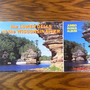 Vintage Lower Dells Wisconsin River Postcard Album - H.H. Bennett (1980s-90s)