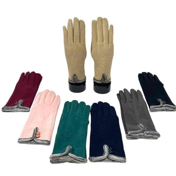 Ladies Touch Screen Gloves Little Fur Warm Soft Glove Comfortable Winter Gloves