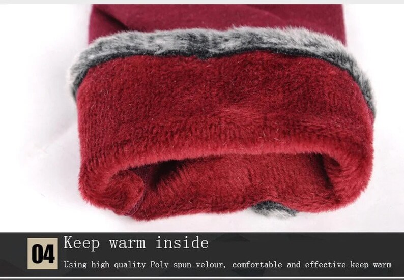 Gants d'hiver pour femmes, pour écran tactile, polaire épaisse, chaude, confortable, fourrure douce image 6