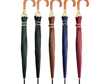 Ladies Umbrella Bi color Cane Umbrella Travel Outdoor Comfortable Umbrella