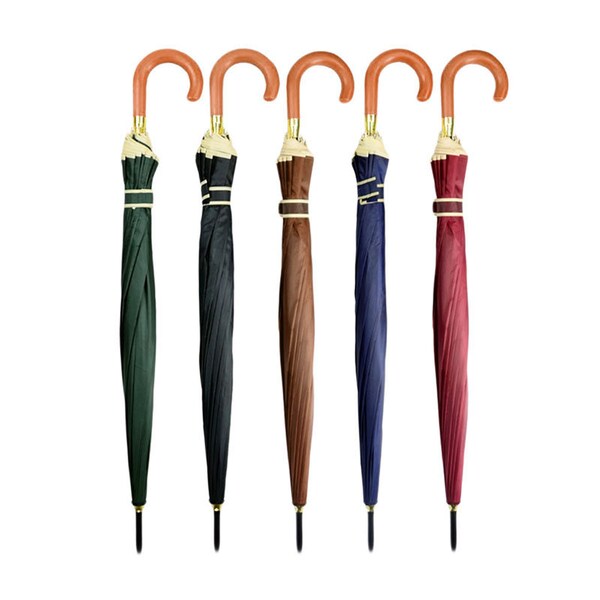 Ladies Umbrella Bi color Cane Umbrella Travel Outdoor Comfortable Umbrella