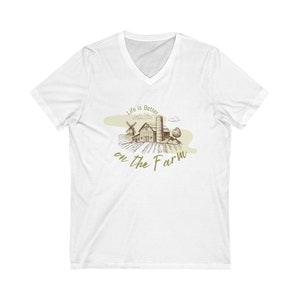 Life is better on the Farm Short Sleeve V-Neck Tee