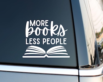 Book Car Decal | Book Lover Car Decal | Car Decal Bookish | Book Decal | Car Decal Book | Car Decal Book Lovers | Book Lover Gift