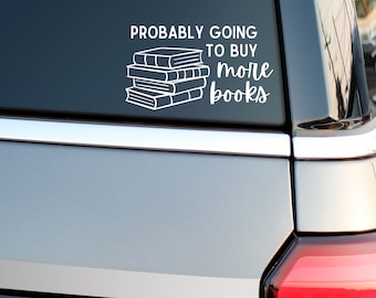 Book Car Decal | Book Lover Car Decal | Car Decal Bookish | Book Decal | Car Decal Book | Car Decal Book Lovers | Book Lover Gift