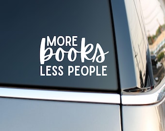 Book Car Decal | Book Lover Car Decal | Car Decal Bookish | Book Decal | Car Decal Book | Car Decal Book Lovers | Book Lover Gift