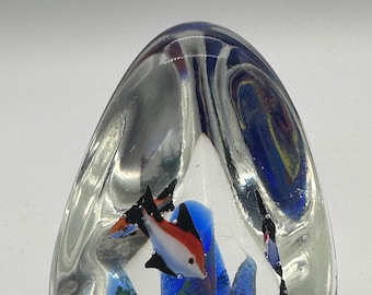 Vintage Murano Art Glass Fish Aquarium Paperweight