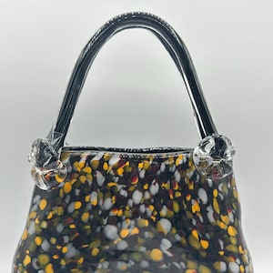 Vintage Murano Style Handblown Glass Art Nouveau Purse