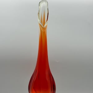 Vintage Viking 6 Petal Epic Persimmon Swung Vase
