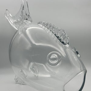 Vintage Large Blenko Style Fish Sculpture/Terrarium
