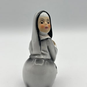 Geo Z Lefton Hand painted Mid Century Nun playing Baseball