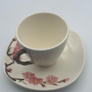 Mid-Century Metlox Poppytrail Peach Blossom Cup & Saucer