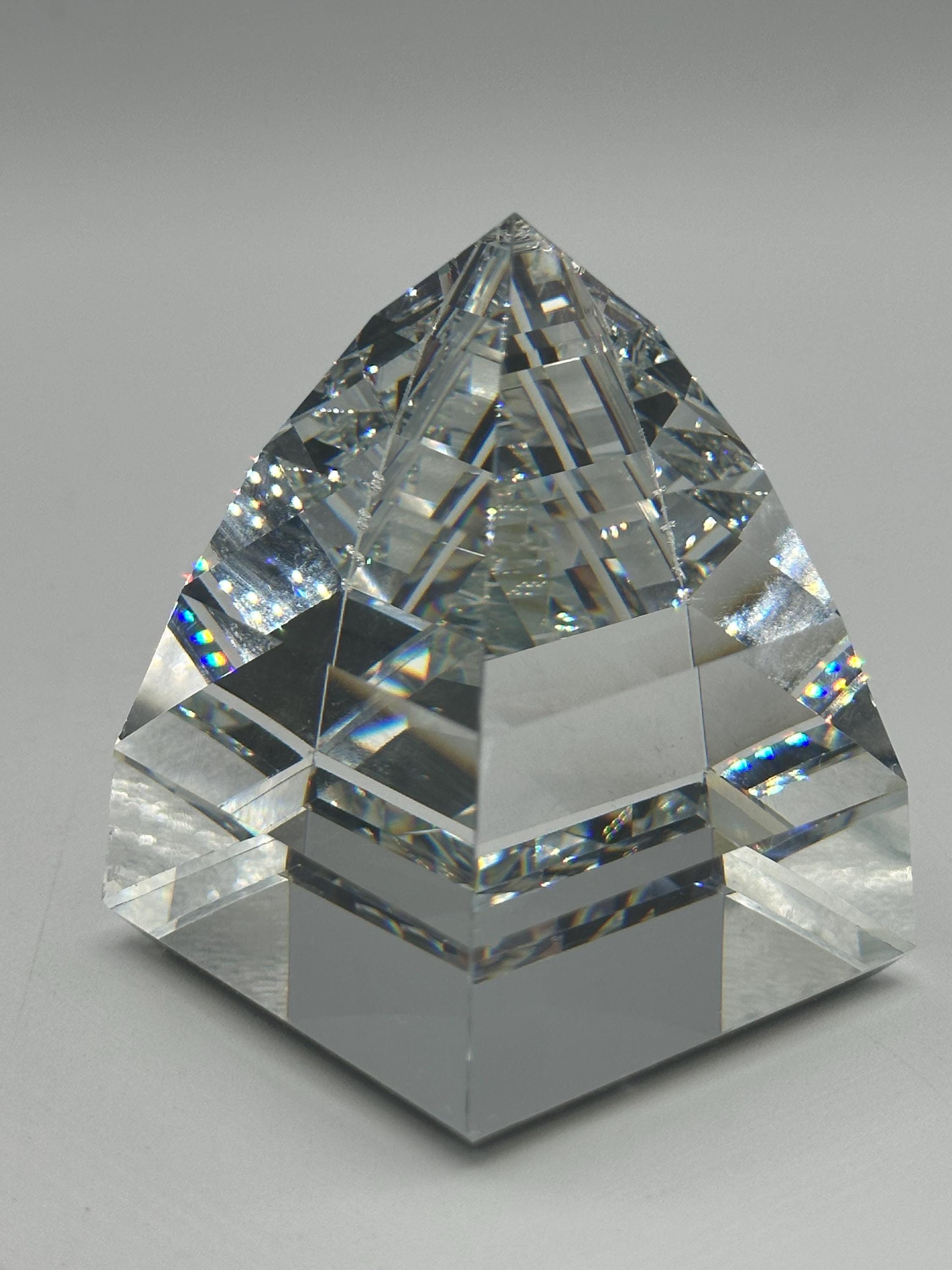 Swarovski Crystal Pyramid Paperweight - Etsy
