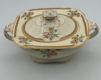 Antiguo azucarero W H Grindley "Windsor Ivory"