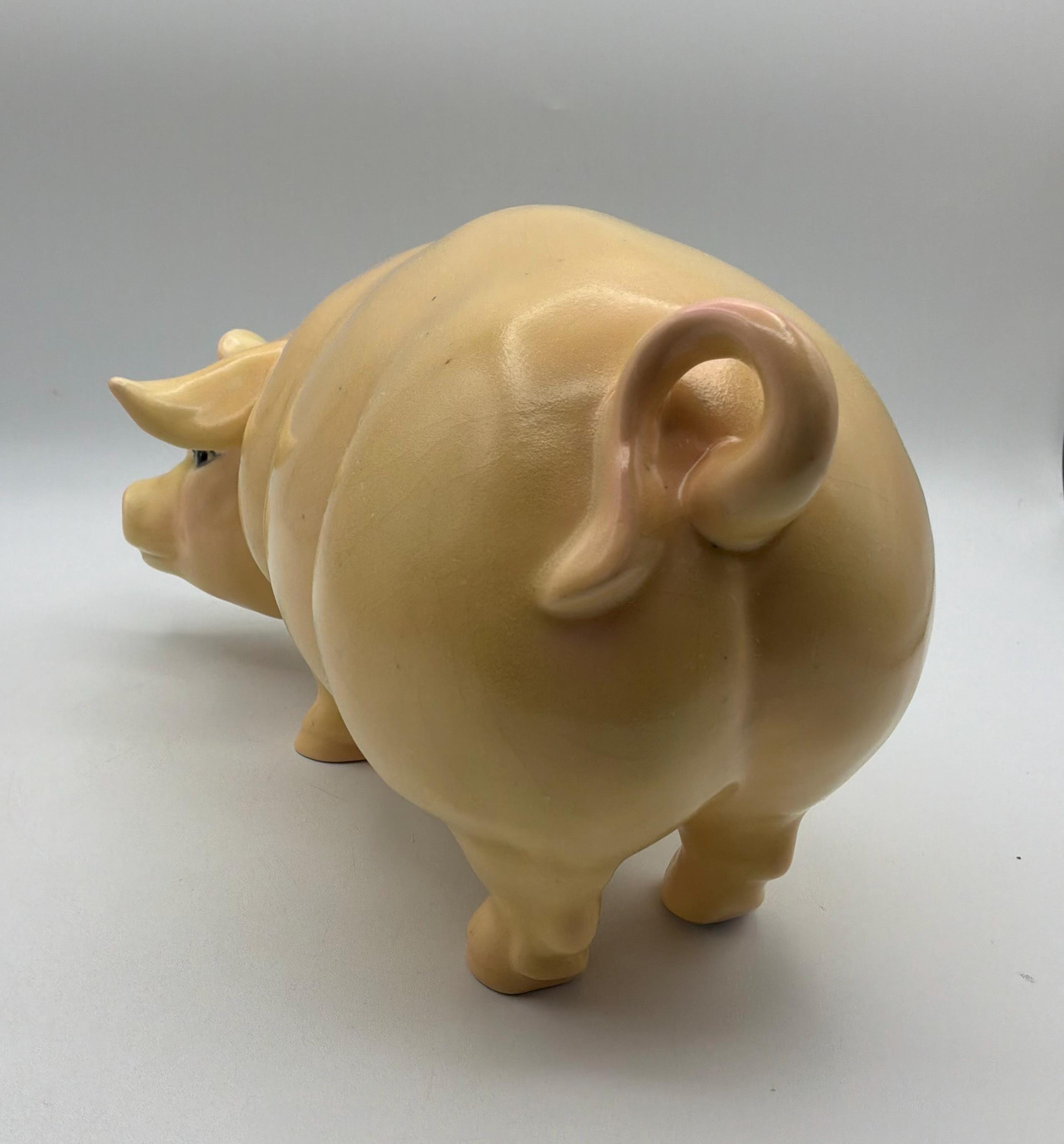 Early 20th Century Porcelain Pig - Etsy