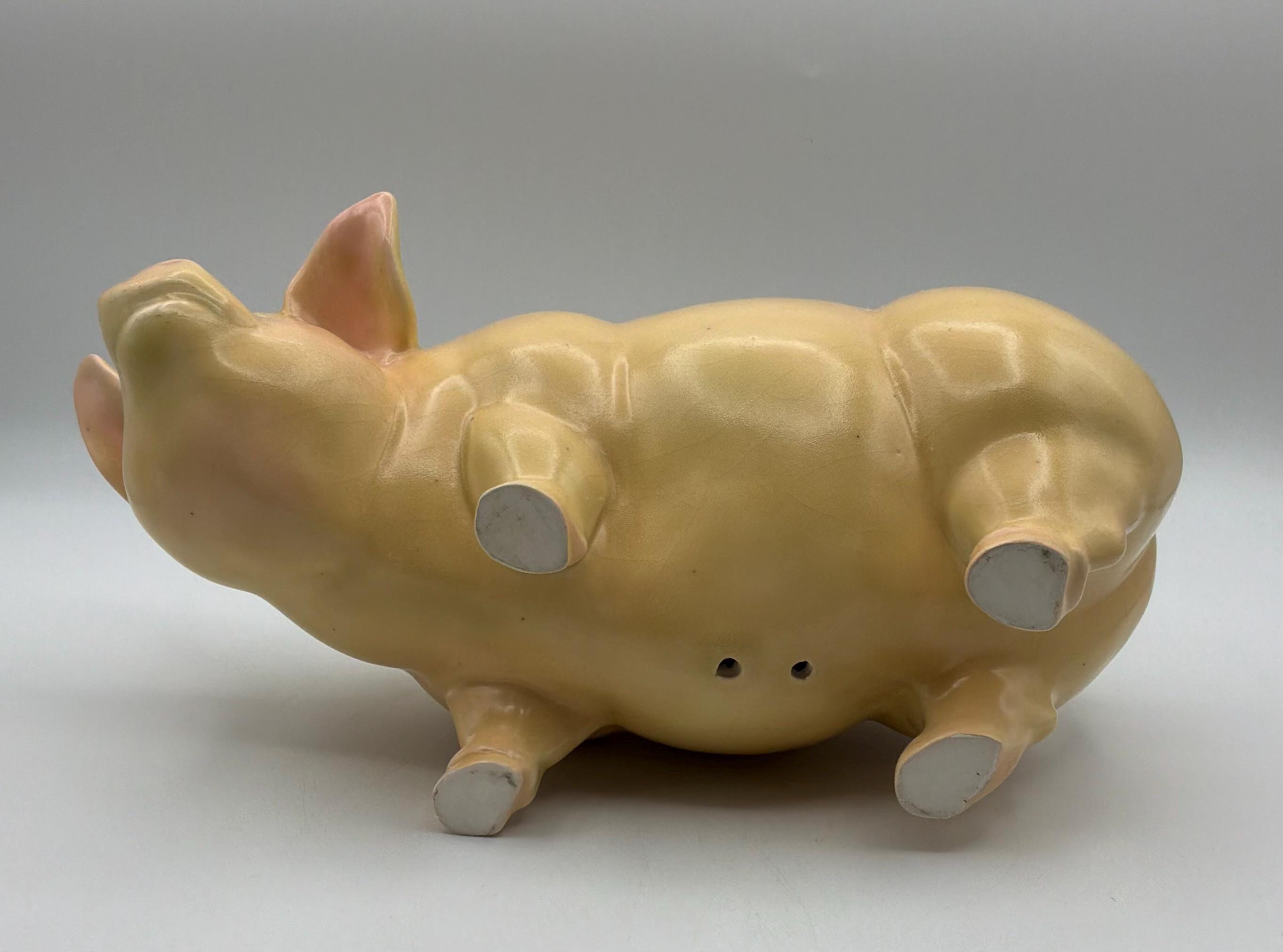 Early 20th Century Porcelain Pig - Etsy