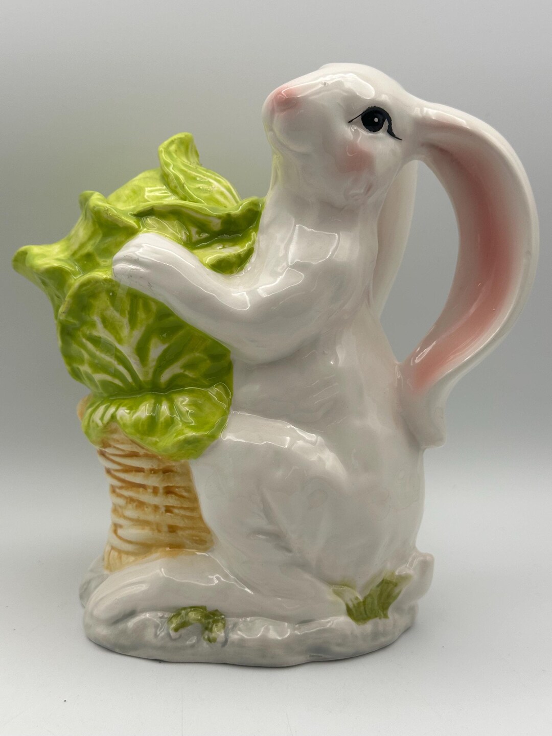 Gill Farm Ceramic Rabbit Pitcher - Etsy