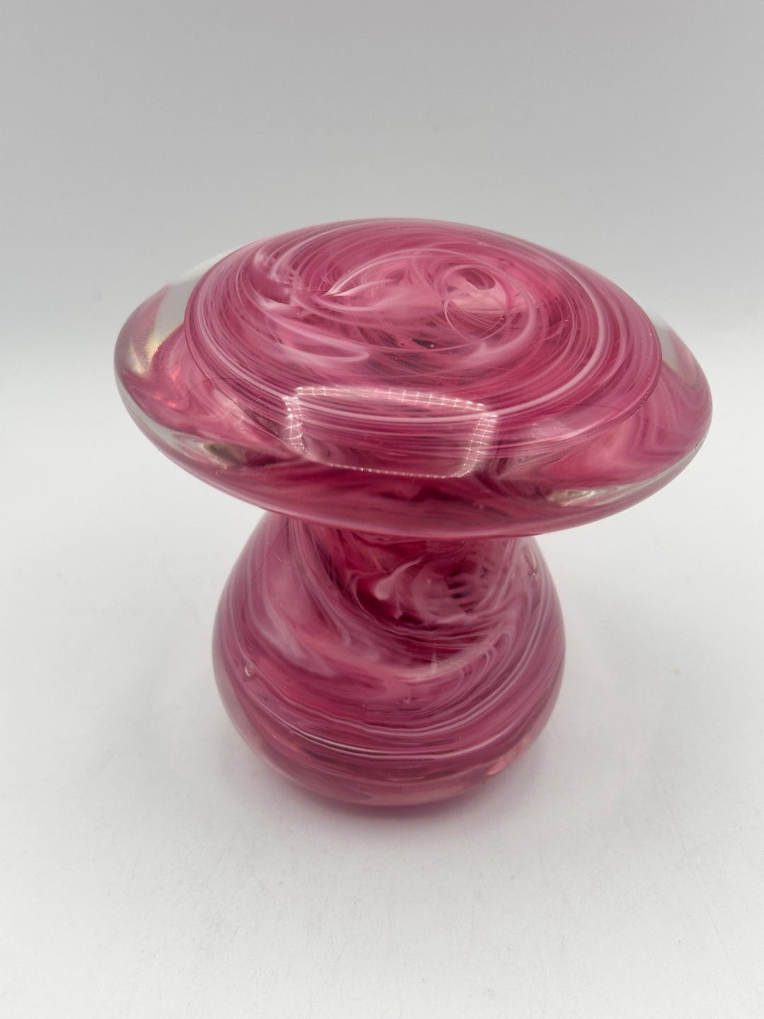 Vintage Handblown Joe Rice Mushroom Art Glass Paperweight - Etsy