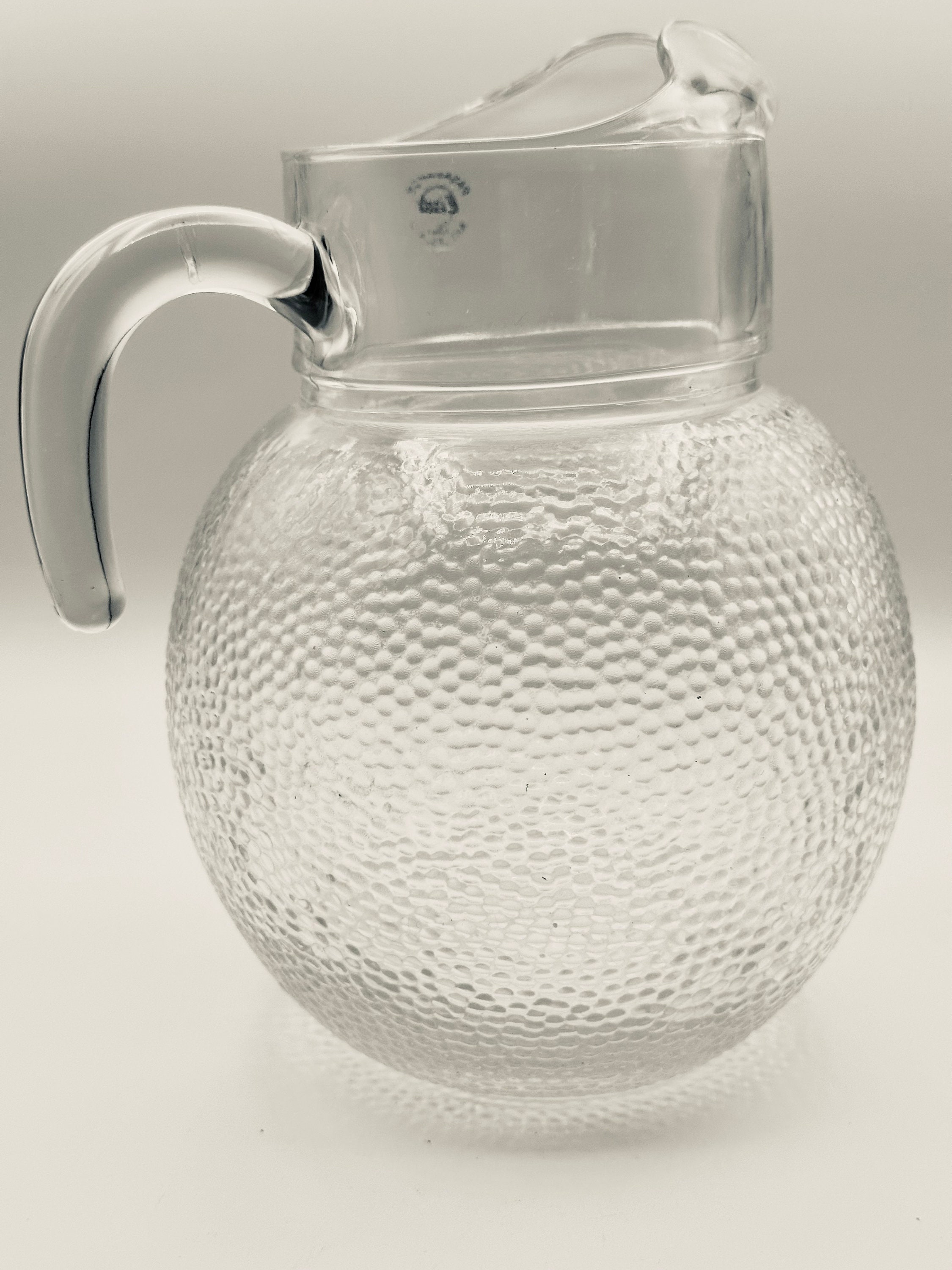Pasabahce Glass Pitcher with Lid, Clear Carafe, 61.7 oz 