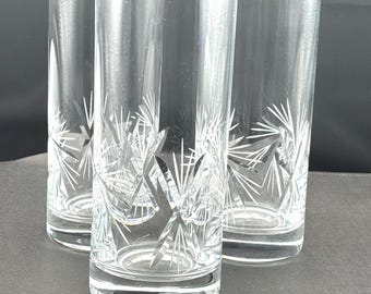 Glasspo Bohemia Handcut Crystal 11oz Drinking Glasses (set of 4)