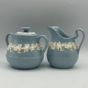Wedgwood Zucker und Milchkännchen