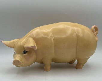 Hand-painted Miniature Upside Down Pig Porcelain Figurine – 26484