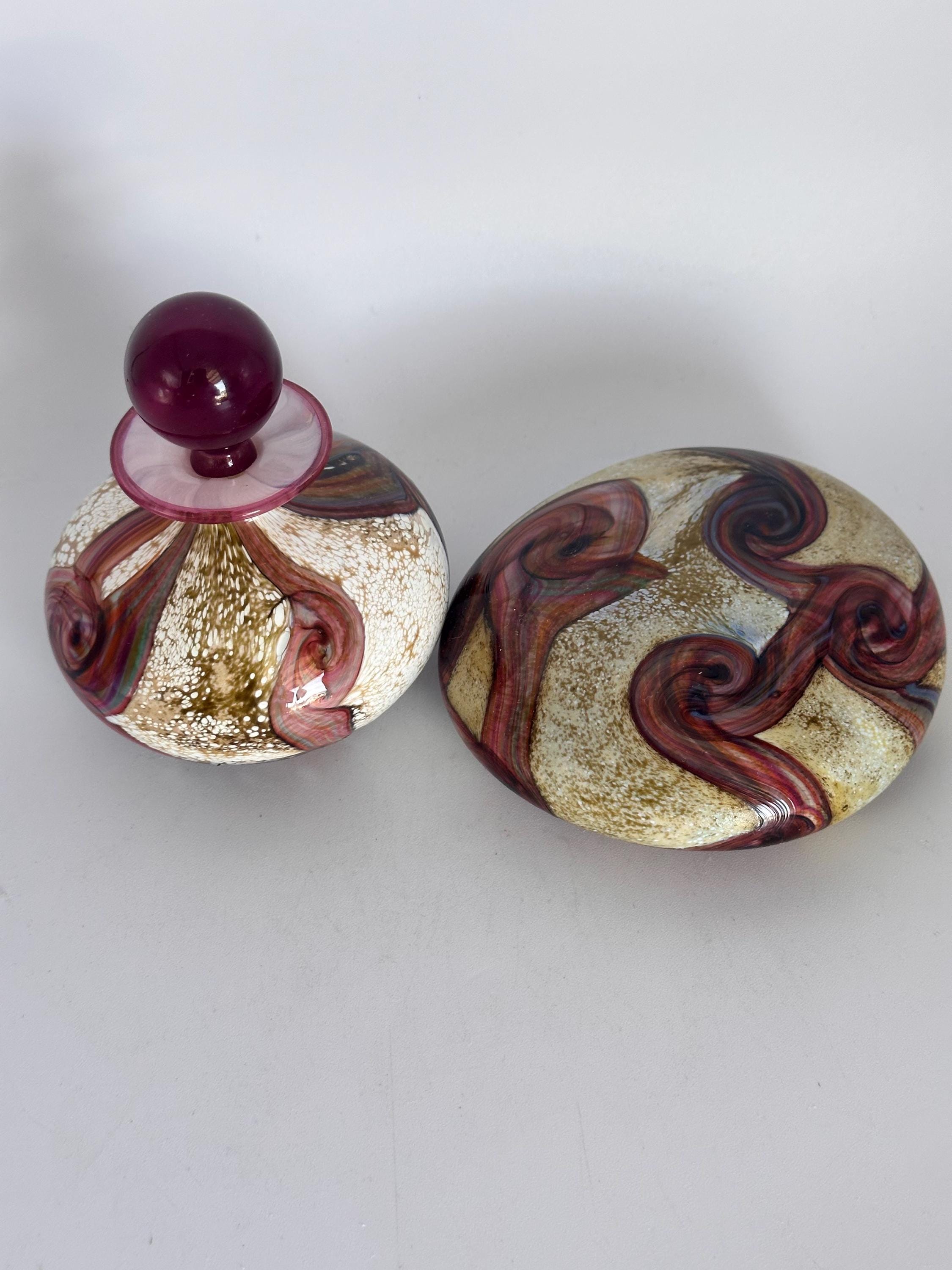 アイル・オブ・ワイトグラス Vintage 金彩吹き パフューム ボトル