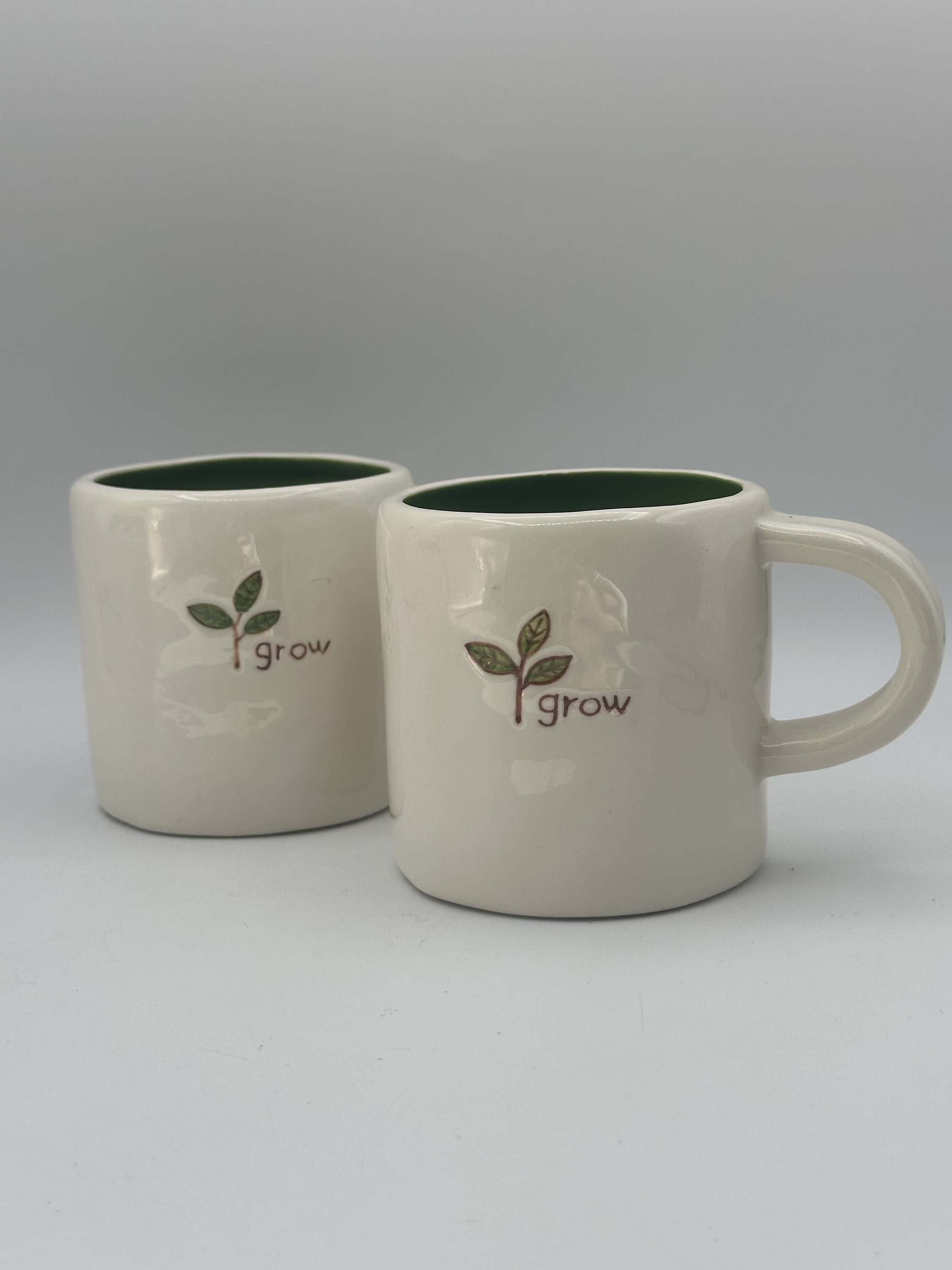 Starbucks 2008 Hand Painted "grow" 10oz Coffee/tea Mug - Etsy