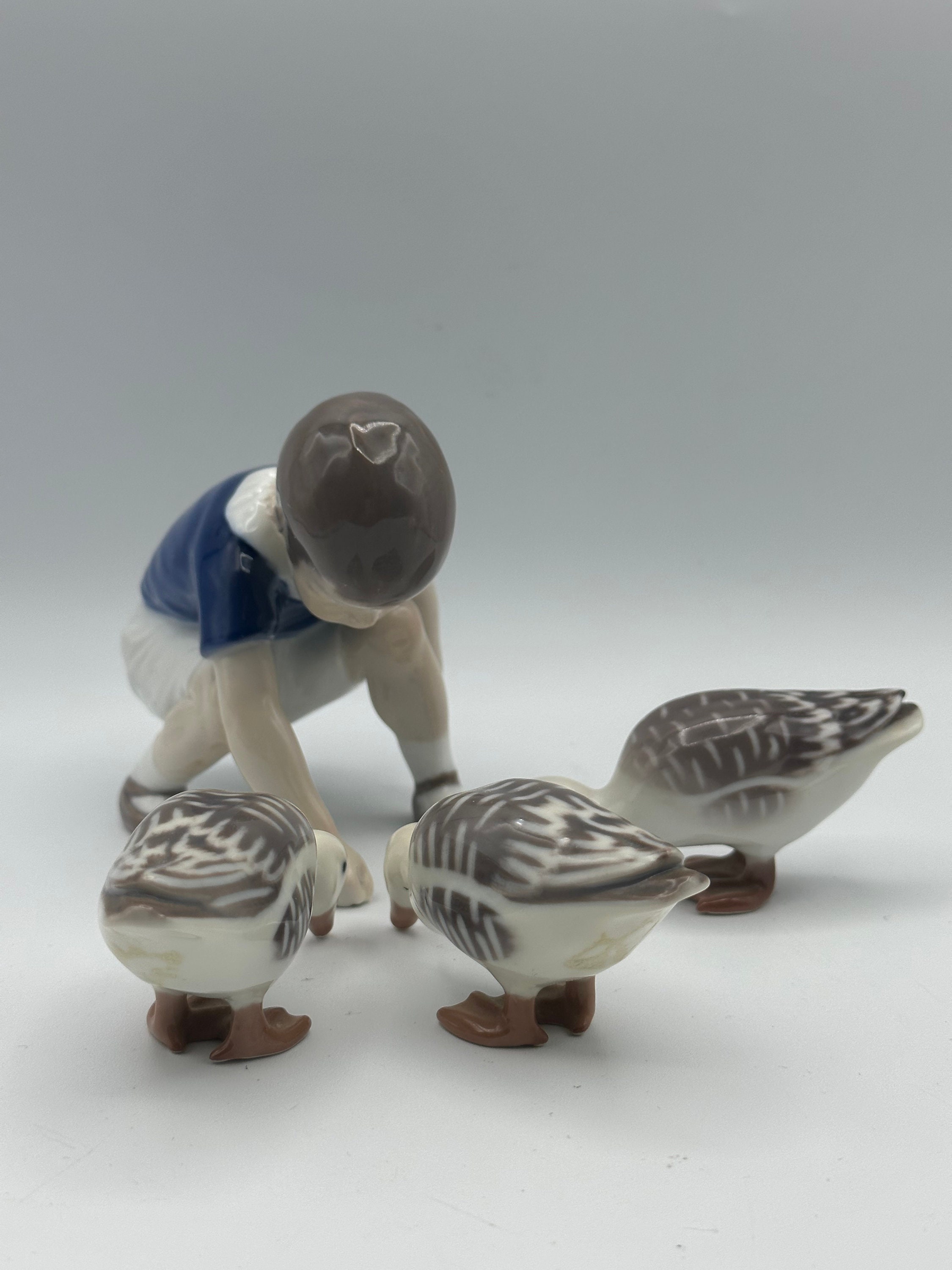 Porcelain Boy Goose 