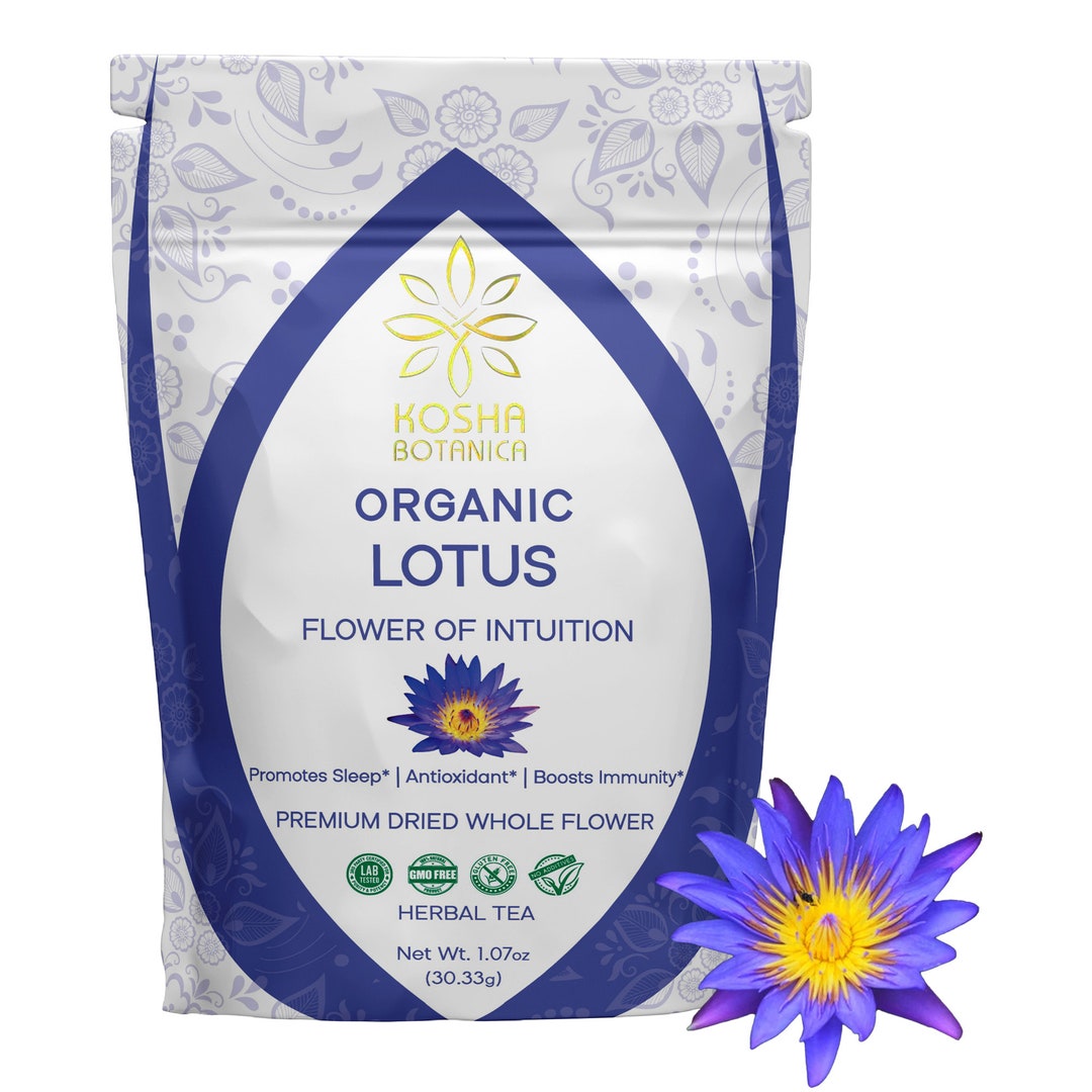 Kosha Botanica Lotus Flower Tea Natural Premium Dried Whole Etsy